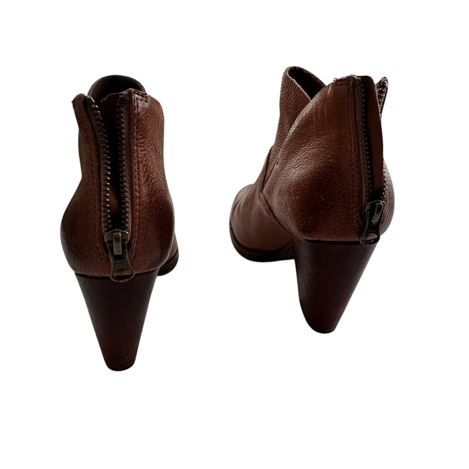 Kork Ease Castaneda Brown leather Ankle Boots block 7 - Image 3