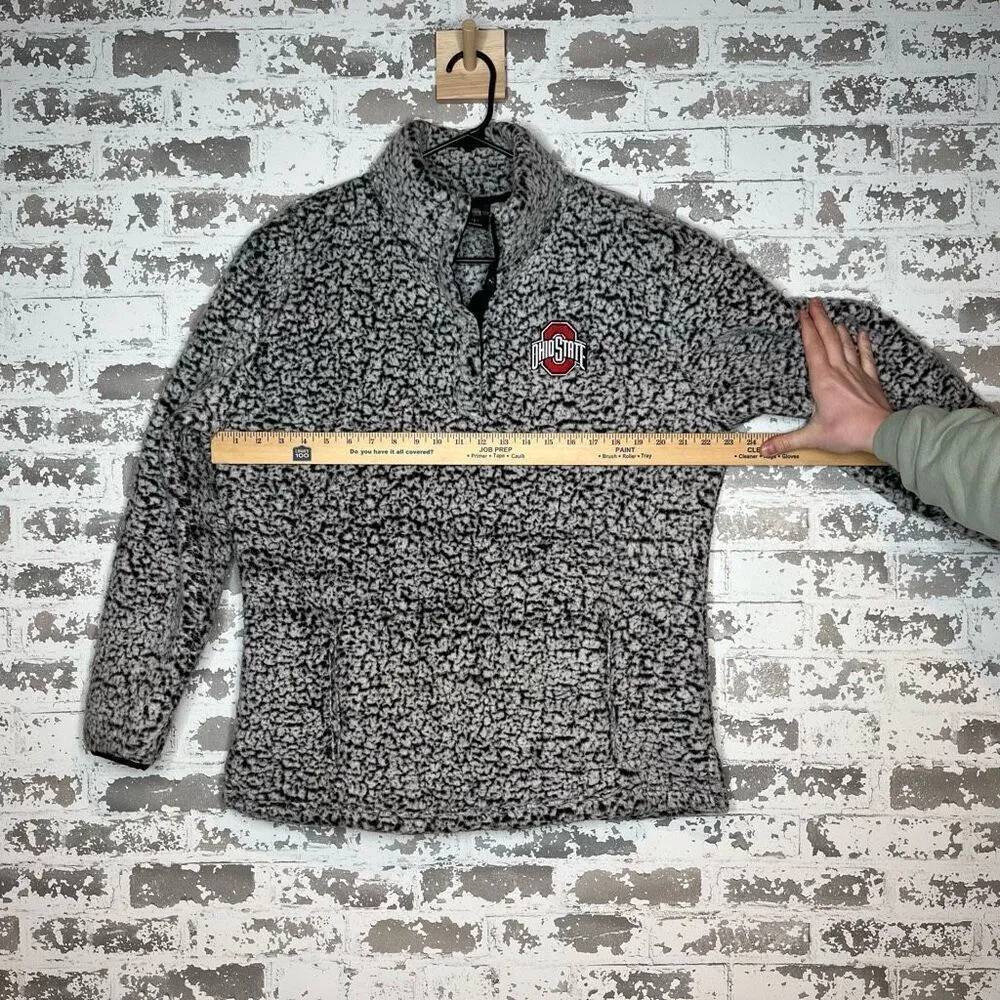 Scarlet & gray Ohio State | team gear Sherpa pullover Size L - Image 7