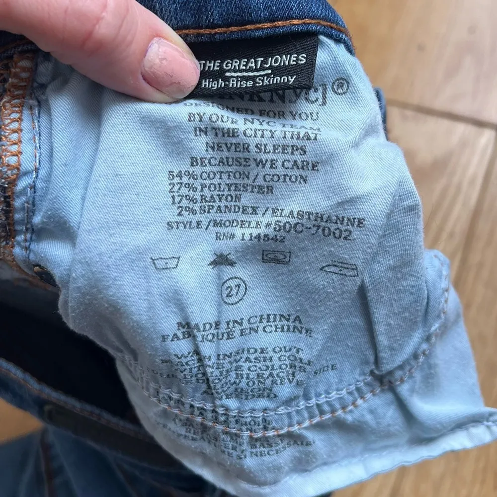 Blank NYC The Great Jones High-Rise Skinny Distressed Fitted Denim Jeans Size 27 - Image 6