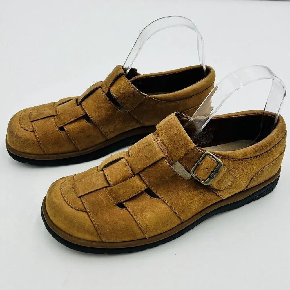 Teva Brunswick Shock Pad Womens Camel Brown Closed Toe Slip-On Sandals Size 7 - Image 6