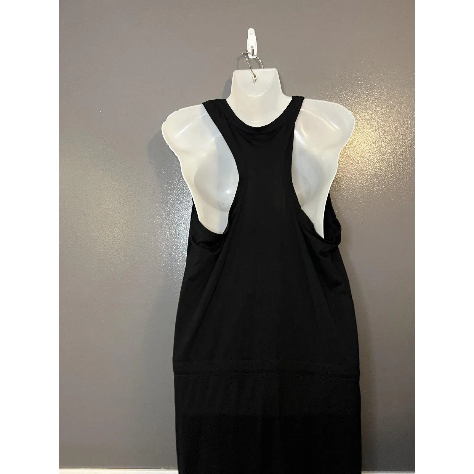 Xersion Dress Womens Medium Tall Black Racerback Tank Drawstring Pockets Active - Image 7