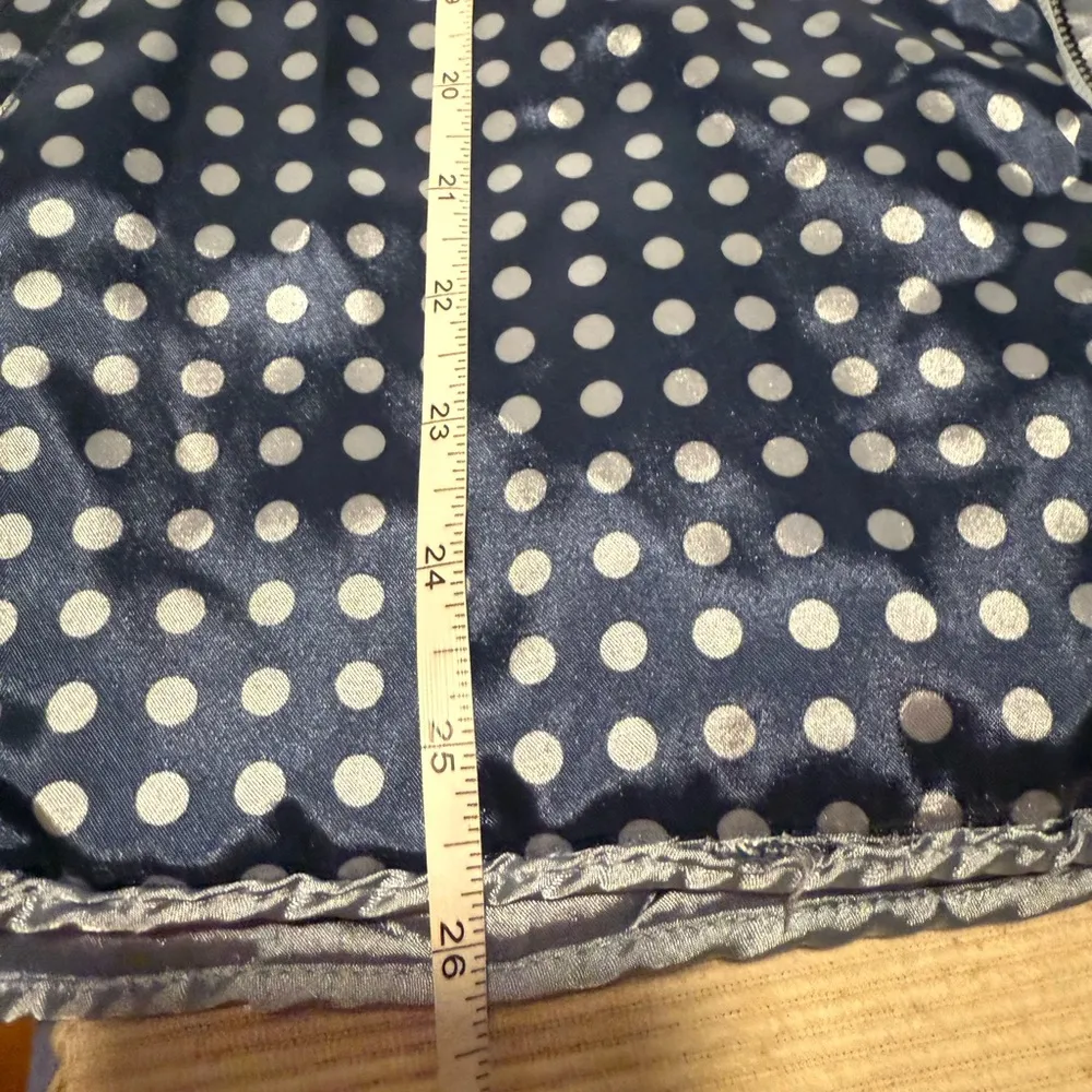 Kensie Blue Reversible Polka Dot Vest - Image 7