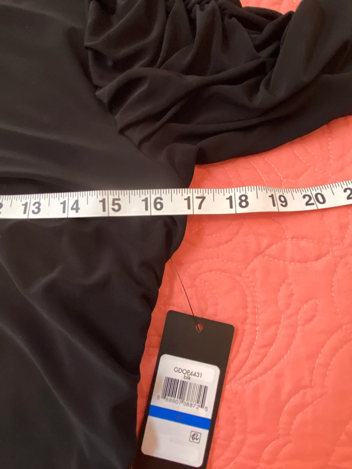 NWT  Dress Black Tight Fitting from top all way to the hem line Size XL - Image 10