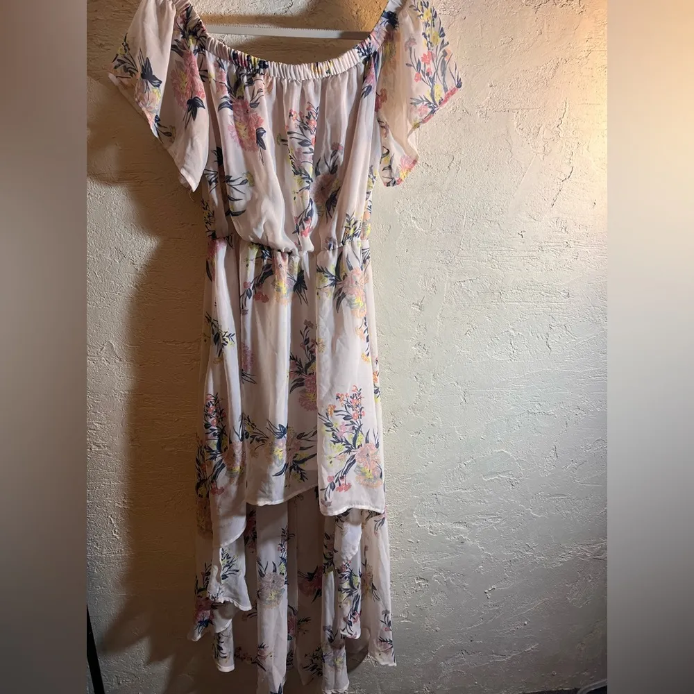 As U Wish Cream Ruffled Smocked Sundress - Image 14