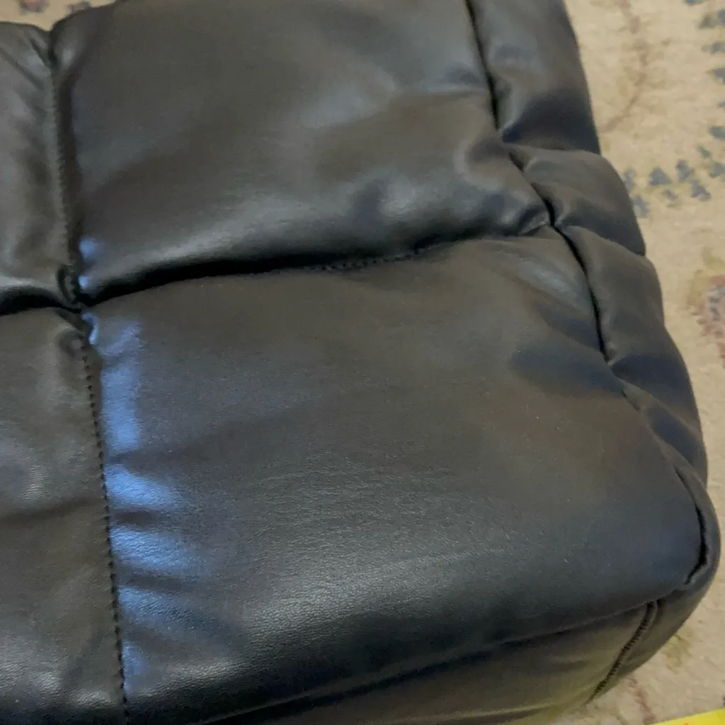 Anthropologie Black Puffer Tote Bag - Image 9