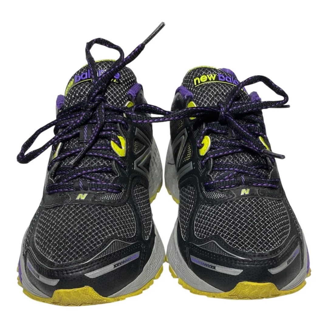 New Balance 860v4 Womens Trail Running Shoes Size 9 Black Purple Yellow WT8605S4 - Image 3