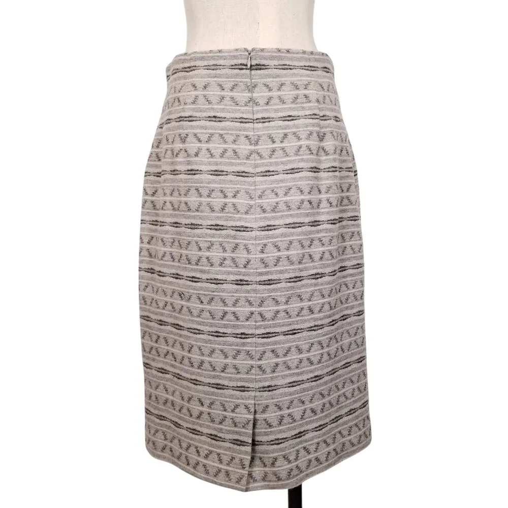 Pendleton Gray Patterned Wool Skirt Sz 6 - Image 2