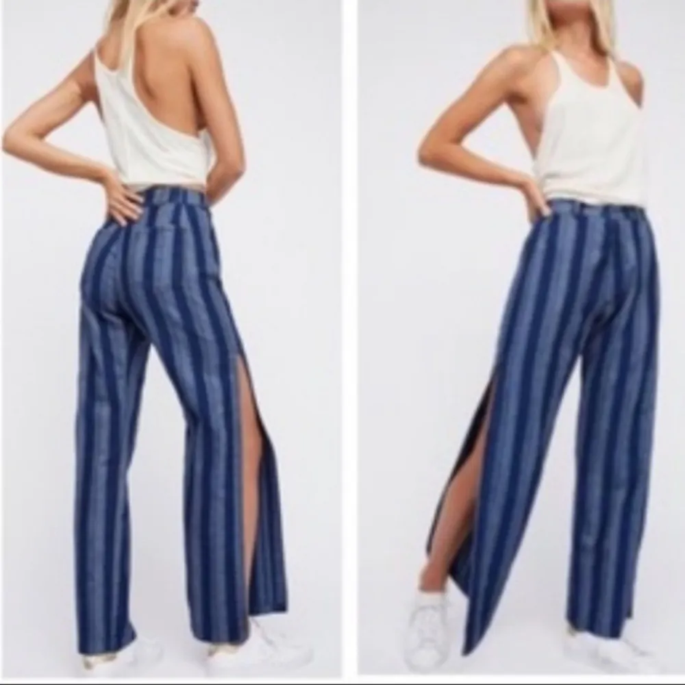 Side Split Wide Leg Jeans Size 26 - Image 2