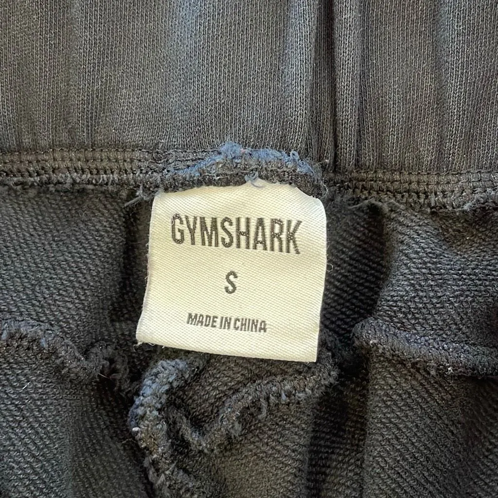 Gymshark Womens 100% Cotton Drawstring Jogger Sweatpants Black Size Small‎ - Image 6