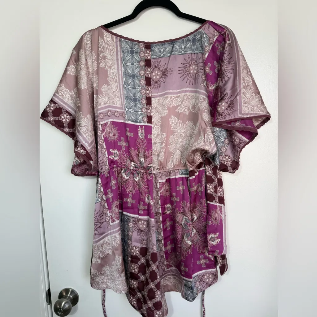 FREE PEOPLE Oasis Romper /Dawn Pink Combo size small - Image 6