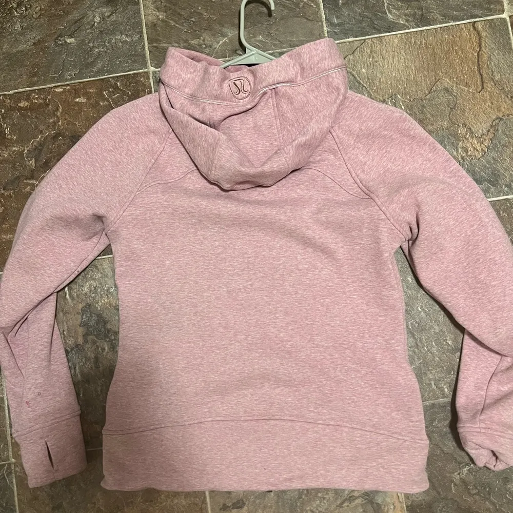 pink Heather plush scuba - Image 2