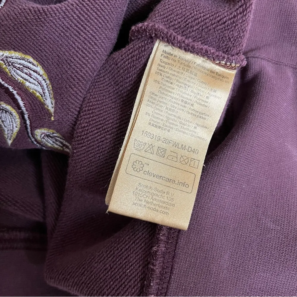 SCOTCH & SODA Maison Scotch Sweatshirt Floral Embroidery Womens Size Small - Image 9