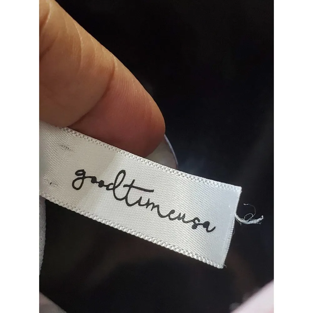 Good Times USA White Butterfly Print Cropped Corset Top & Pants 2 Pc Size Small - Image 6