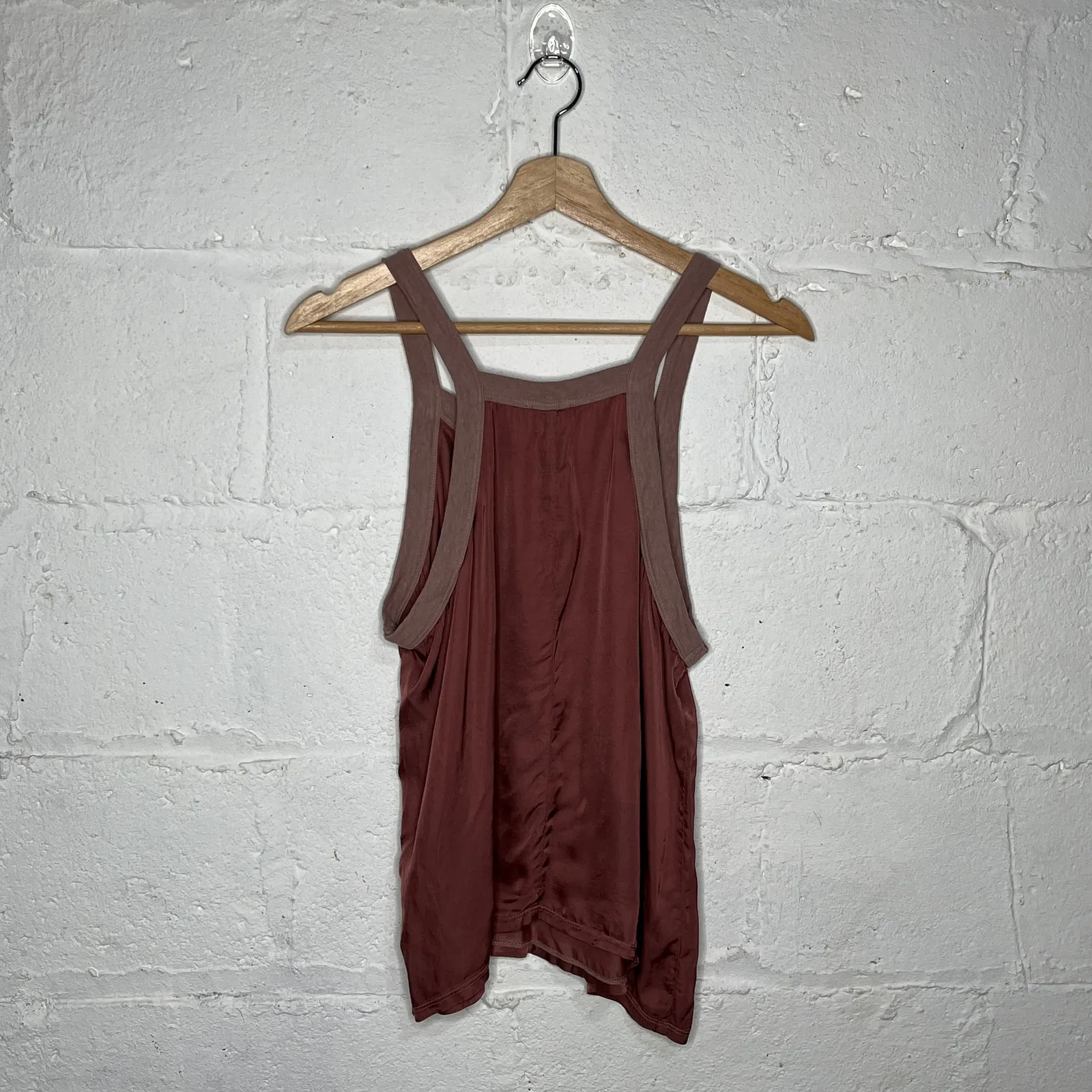 Nation LTD Sateen Tank Top Women’s Pink Sleeveless Size Small - Image 2