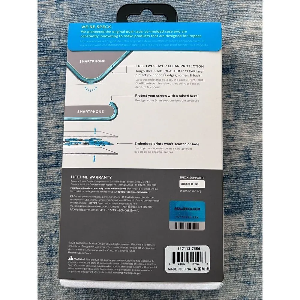 Speck  Floral Black Phone Case iPhone XS Max - Image 6