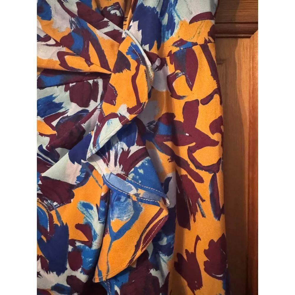 Prabal Gurung Collective 14 bold graphic print sundress foux wrap Yellow - Image 4