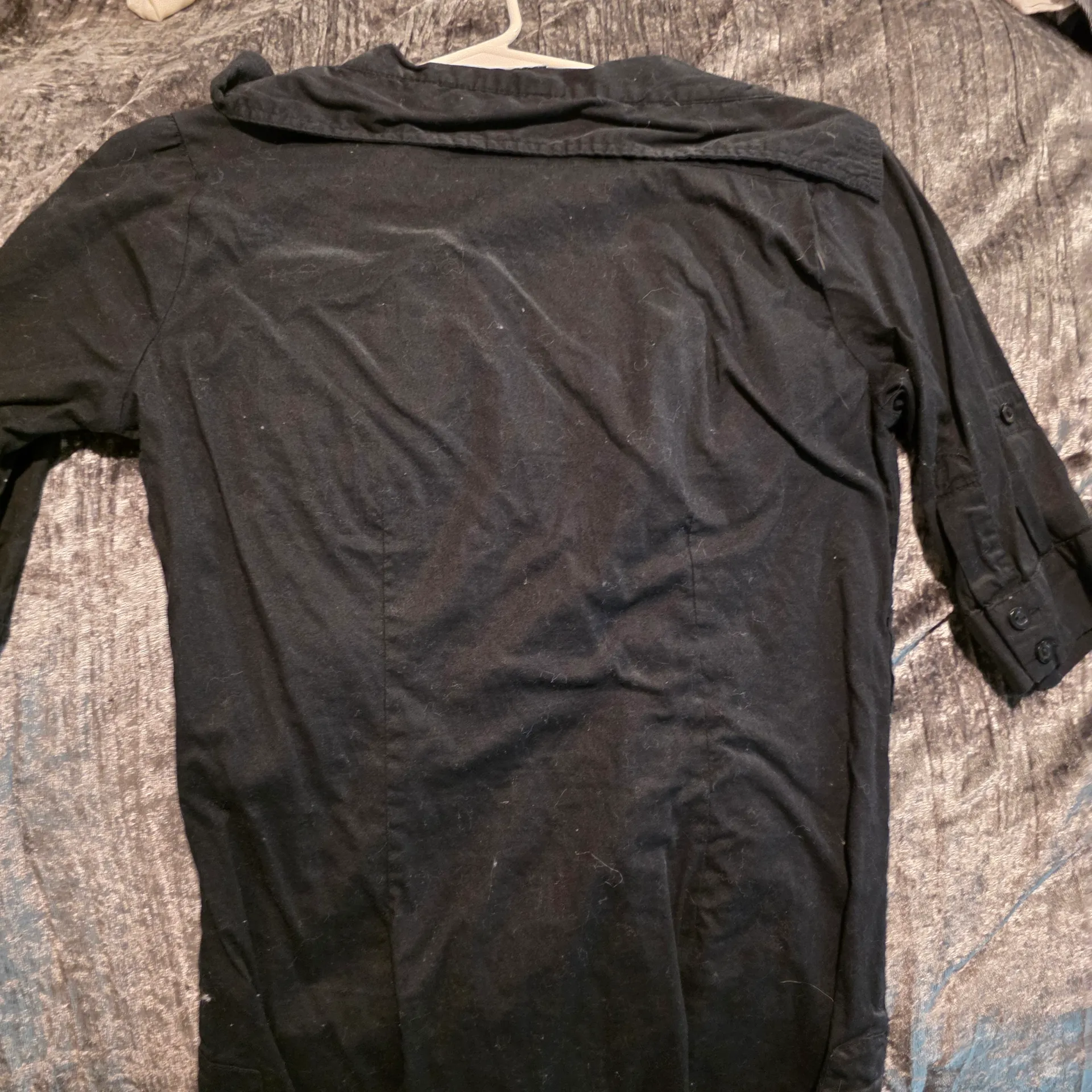 Vix Women Black Shirt Jacket Size M - Image 3