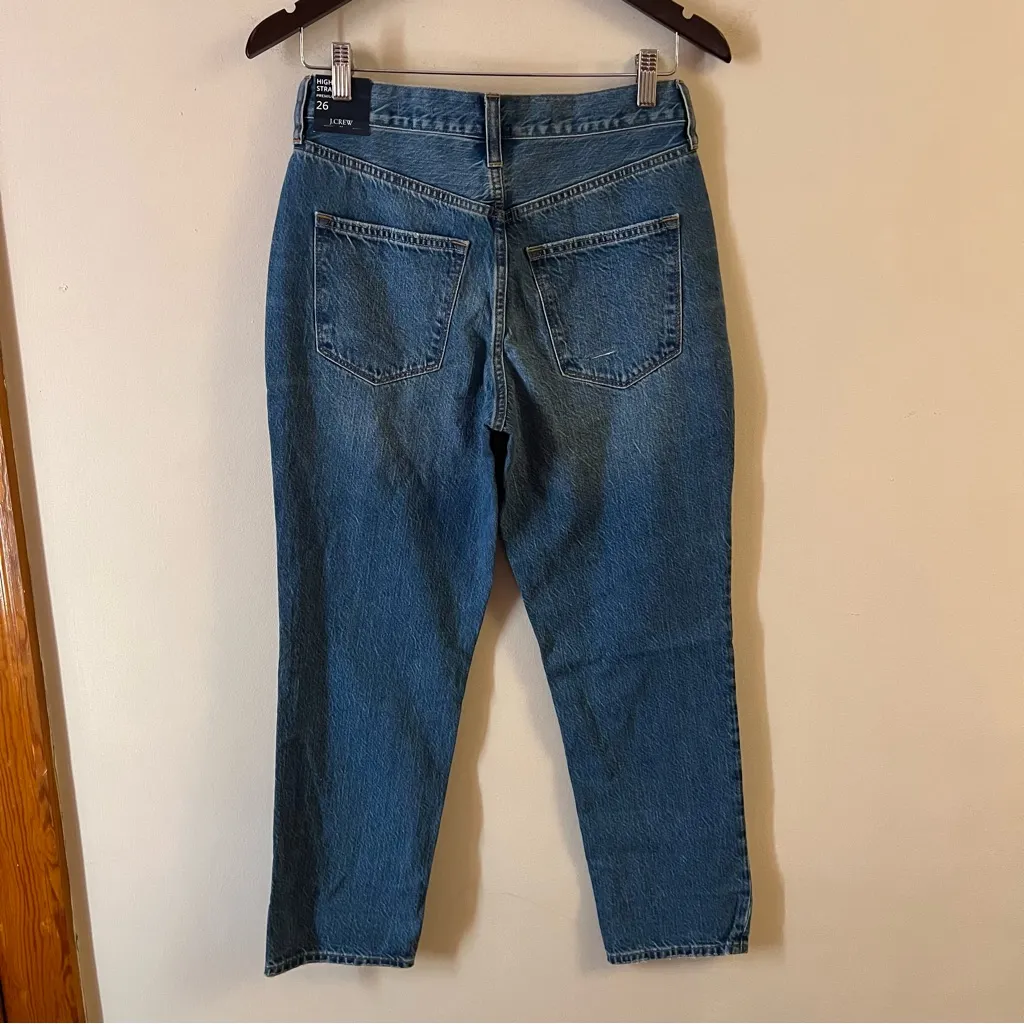 J.Crew Premium Edition Straight Jean Button Fly Womens 26 Blue NEW BT081 - Image 7