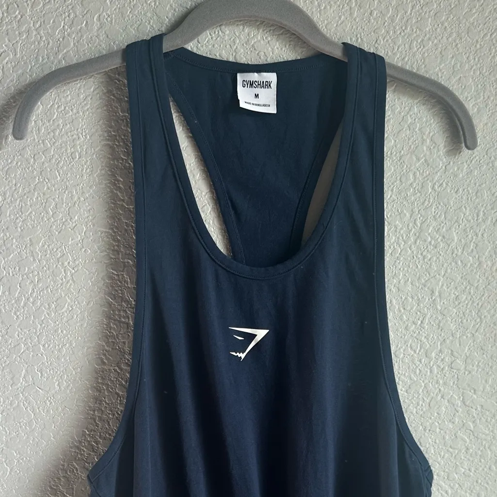 Gymshark 💙 Navy Critical 2.0 Stringer Tank Top - Image 2