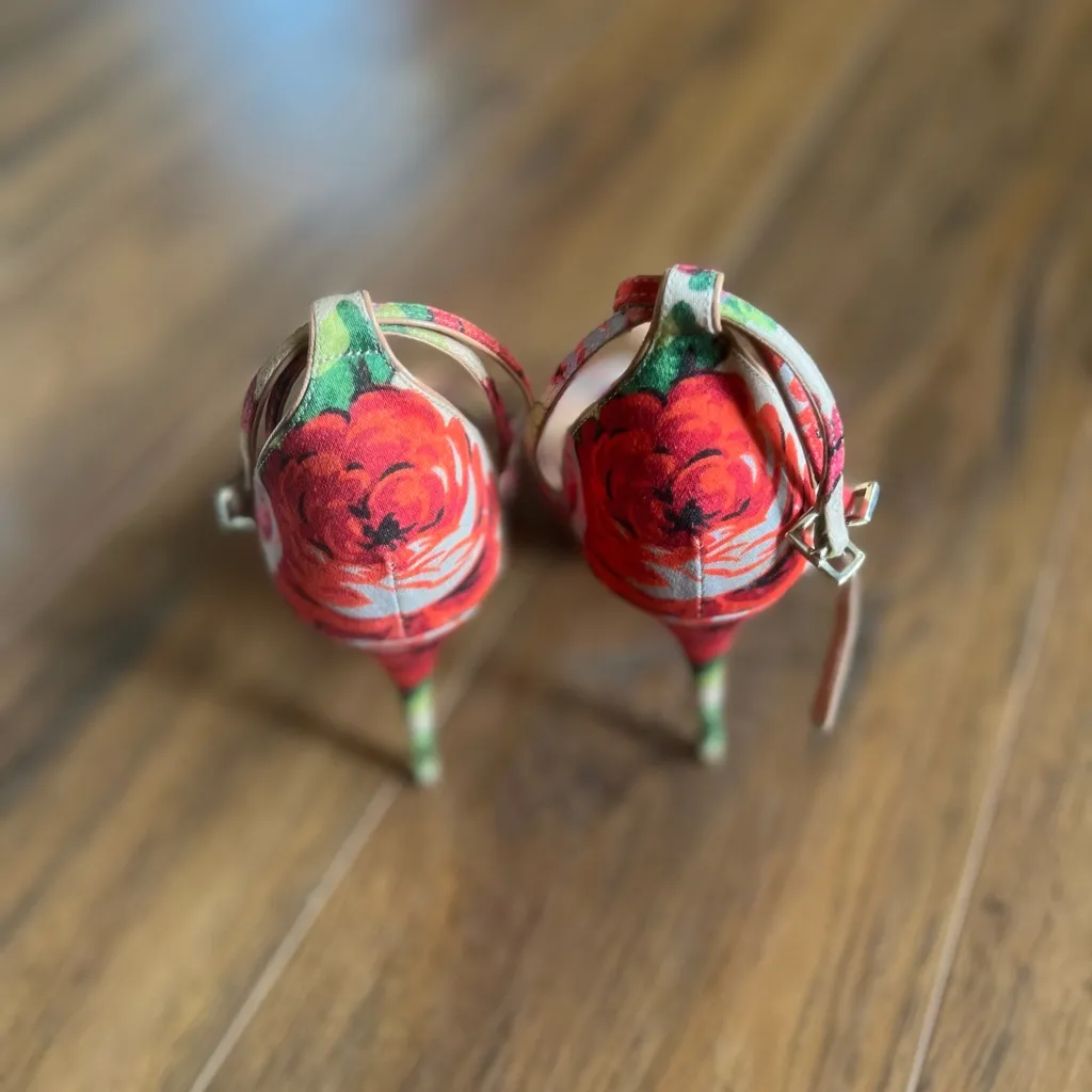 NWT LK Bennett Dahlia Strappy Floral Heels - Image 8