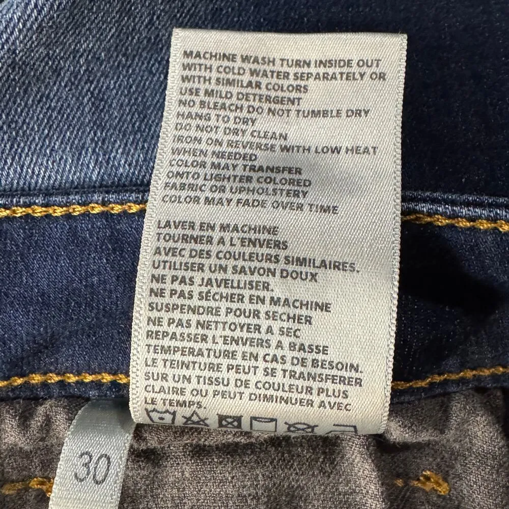 L’agence SZ 30 Margot Skinny Ankle Jeans Hi-Rise Stretch Whiskered Baltic Wash - Image 9