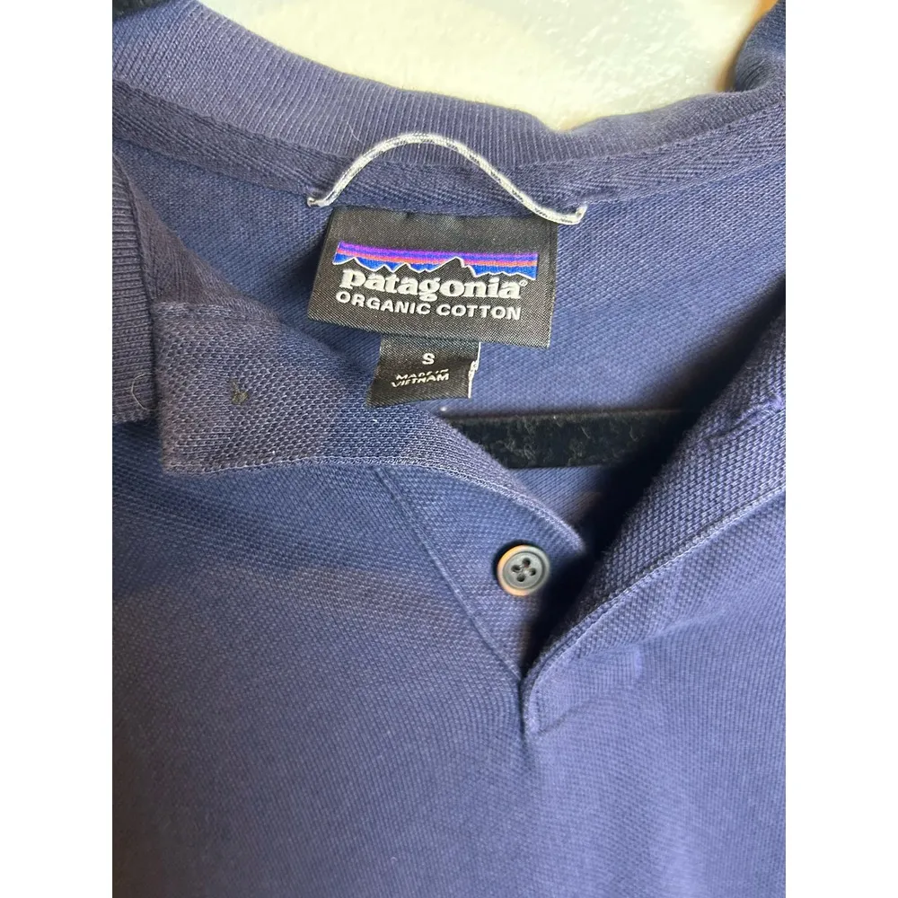 Patagonia Women’s Navy Small Performance Polo Collar Short Sleeve Business - Image 3