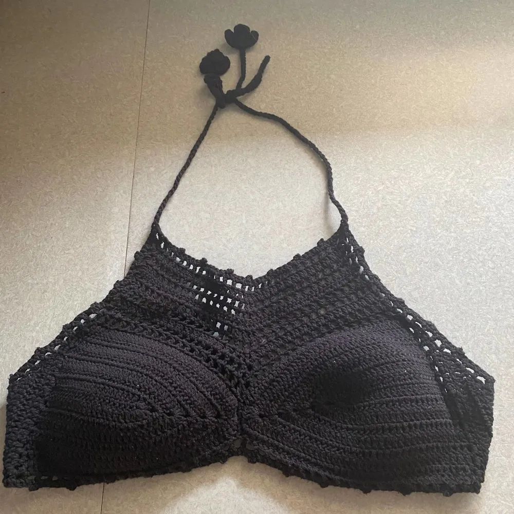 Bikini Lab ASOS Black Handmade Crochet Whimsigoth Festival Coastal Cowgirl… - Image 3