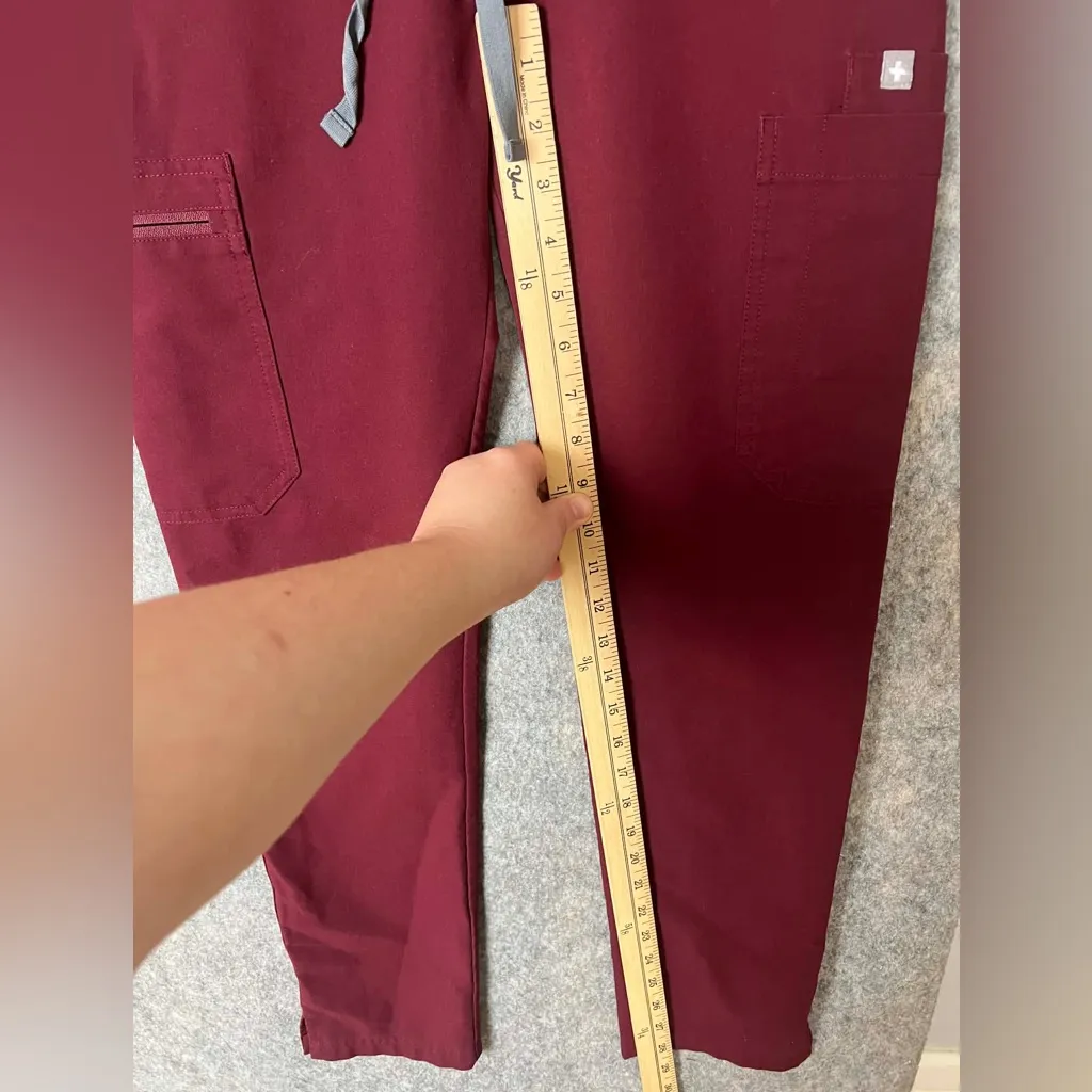 Figs Woman Size XXS Maroon Medical 2 piece Set Apparel - Image 5