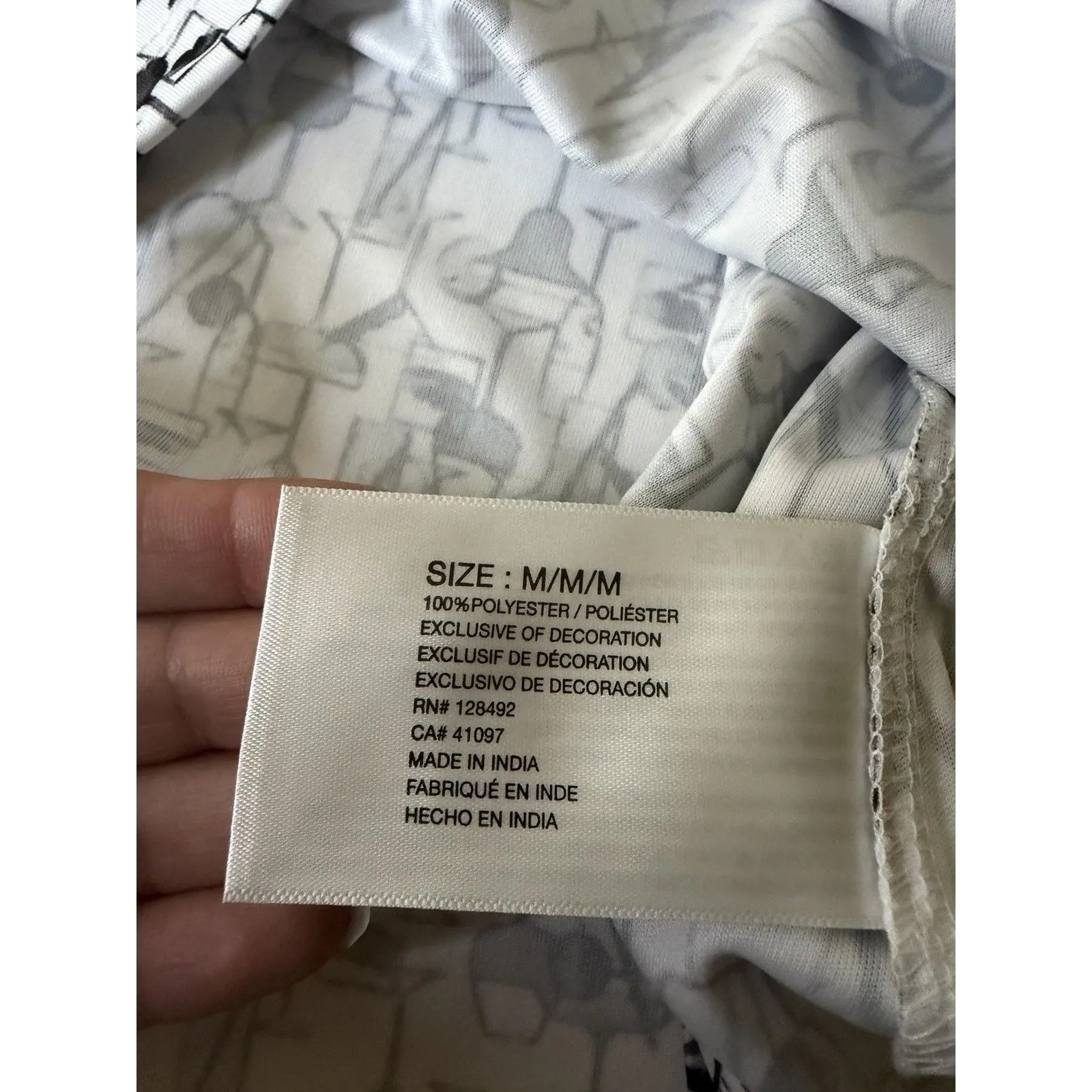 Greg Norman ML75 PlayDry Golf Top Womens M Black White Print Half Zip - Image 6