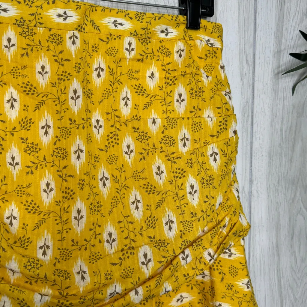 Veronica Beard Taras Skirt Ruched Botanical Ikat Floral size 10 - Image 6