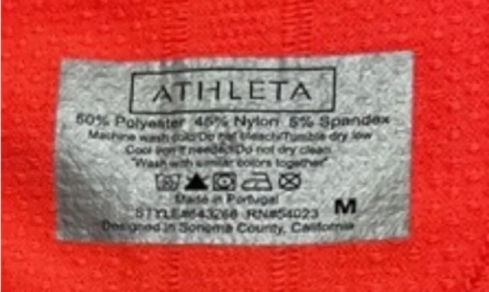 Athleta Day-Glo Bright Neon Orange Workout Tank Top Exercise Yoga Running Medium - Image 4