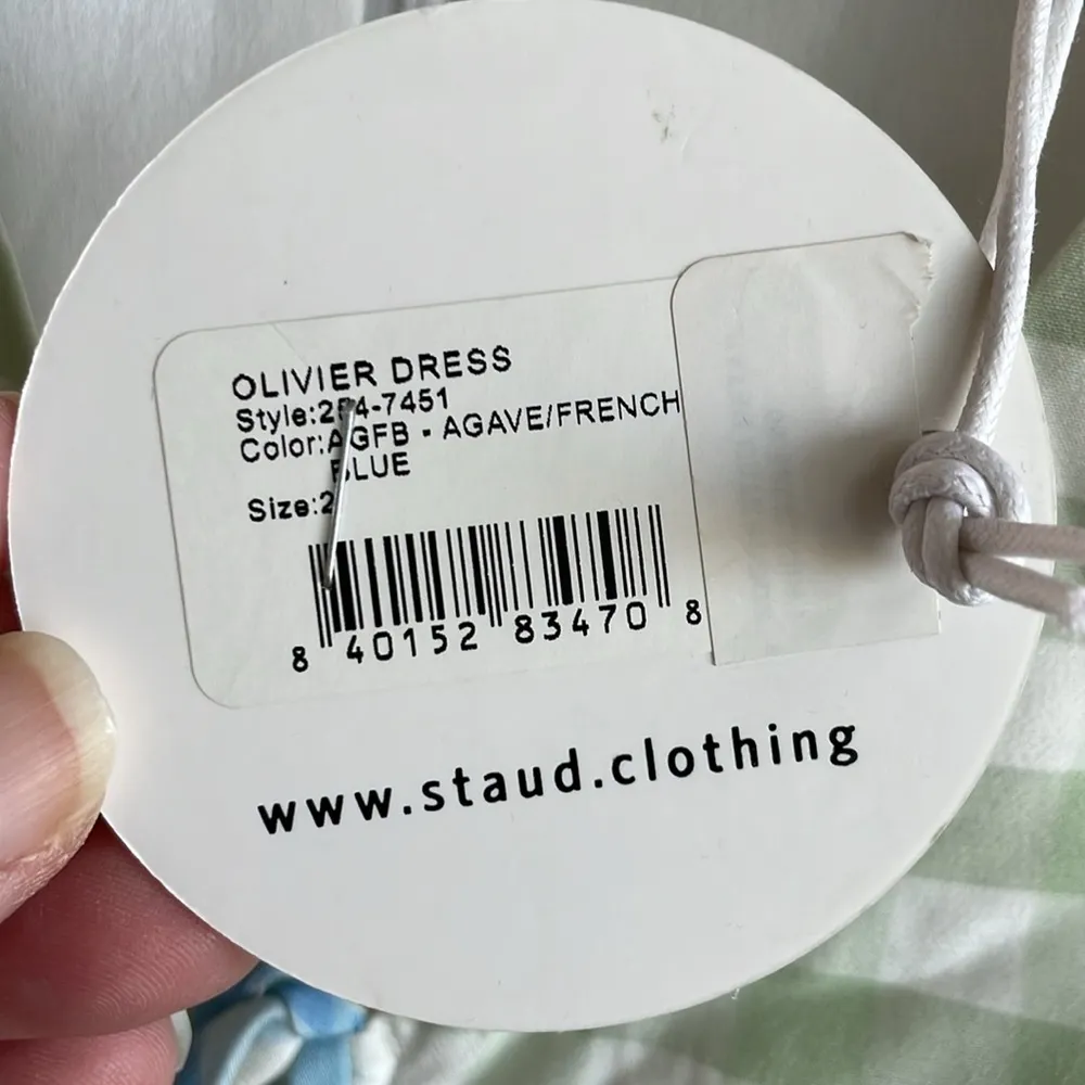 Staud Olivier Gingham Mini Dress NWT - Image 8