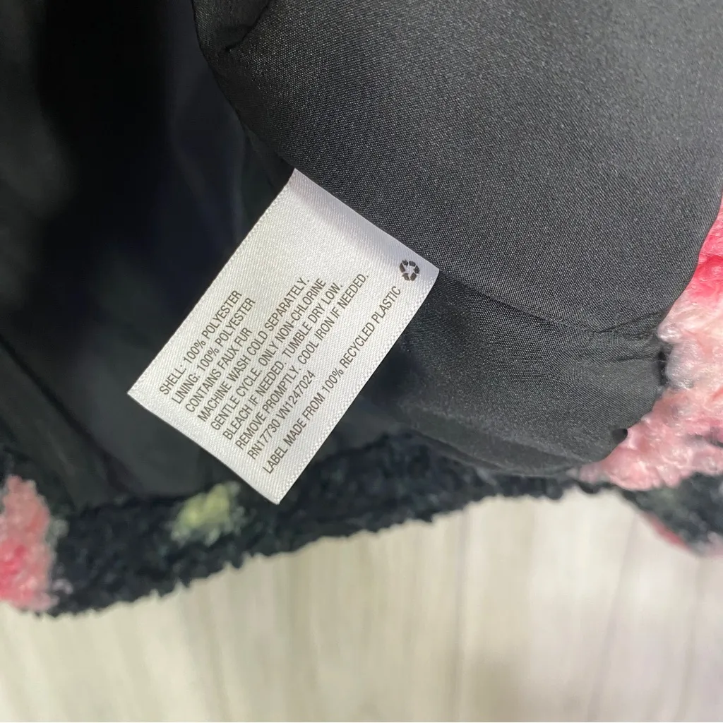 Sandy Liang x Target Floral Sherpa Fleece Quarter Zip Jacket size XS Extra Small - Image 11