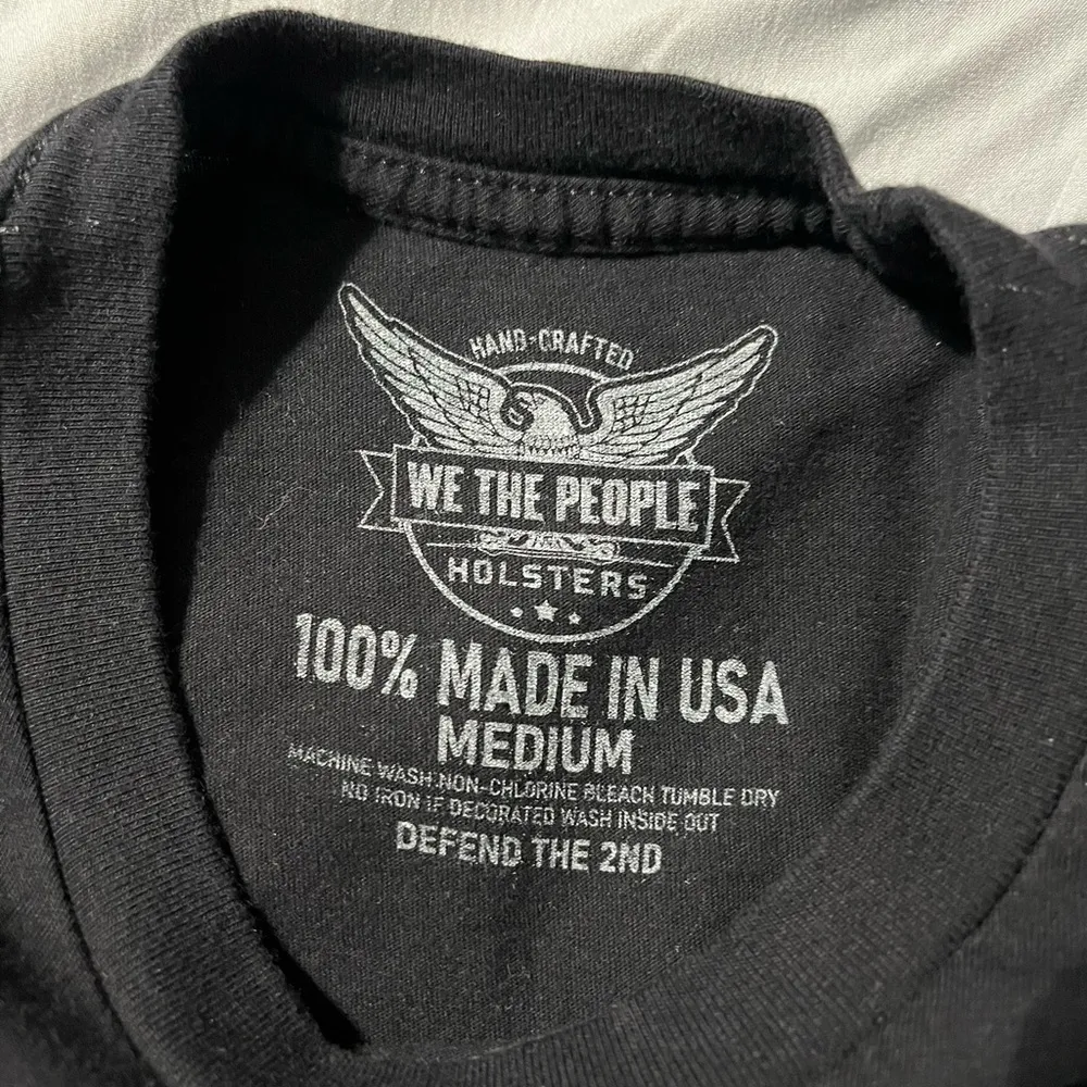 We The People Holsters Logo Short Sleeve Shirt Size Medium Black - Image 4