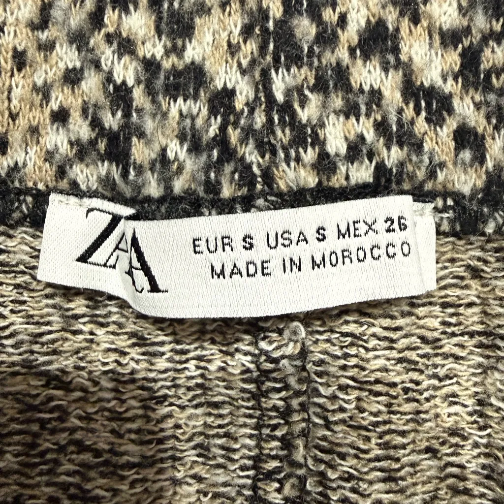 Zara Baddie Knit Snake Print Soft Sweater A-Line Skirt Small - Image 3