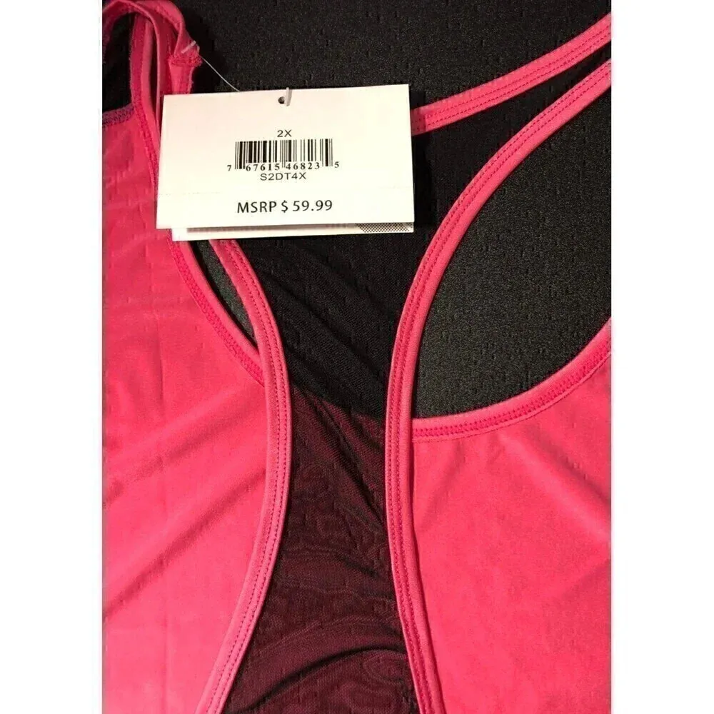 Women's hot pink workout tank size 2X - Image 3