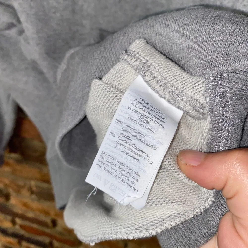 Madewell Mile(s) Gray Ruffled Pullover Sweatshirt Women's Size XS - Image 6