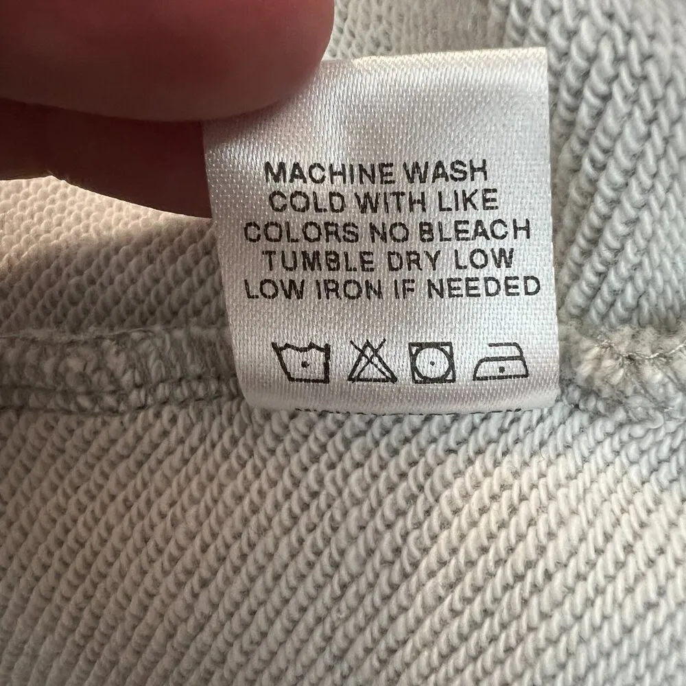 Misha Nonoo Memphis Sweatshirt Womens XXL Gray Black Combo Cropped Raglan Sleeve - Image 10