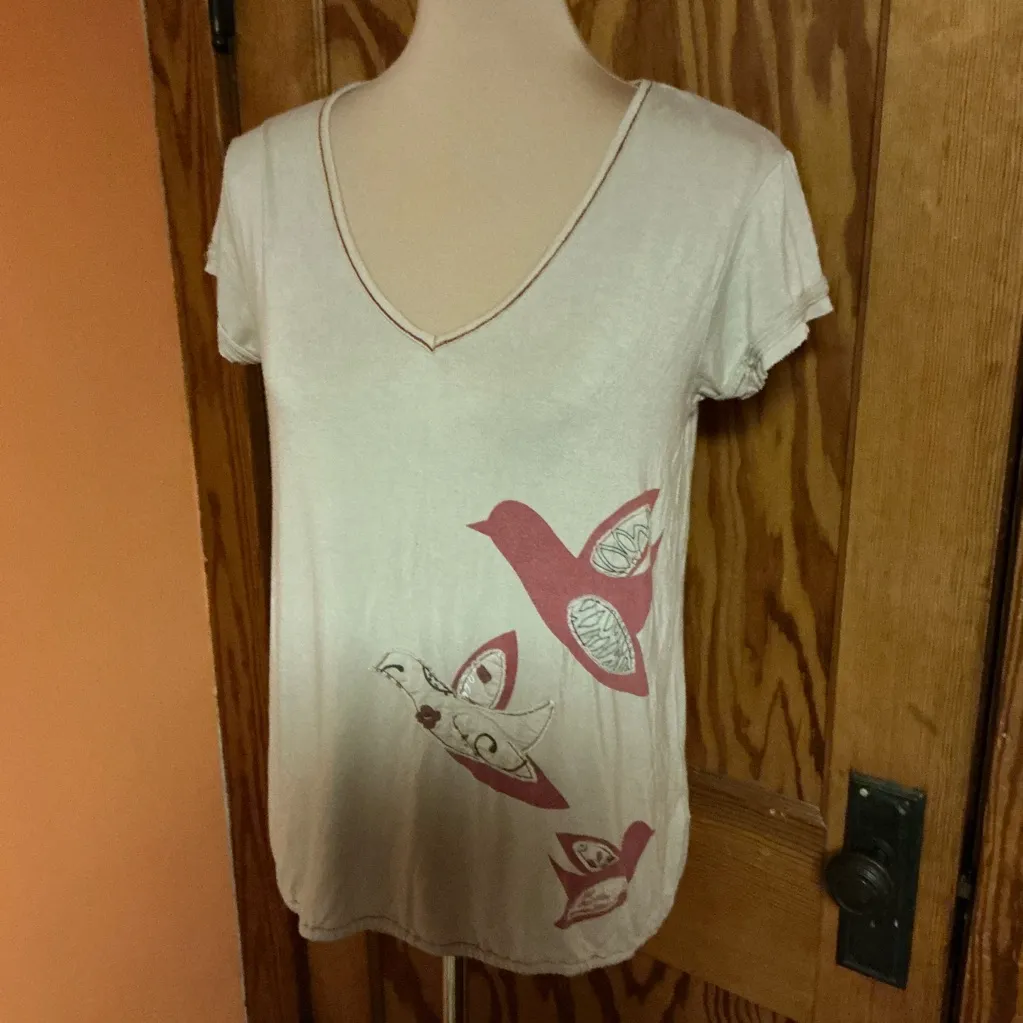 Salt of the earth birds n peace sign unique t shirt Size L - Image 10