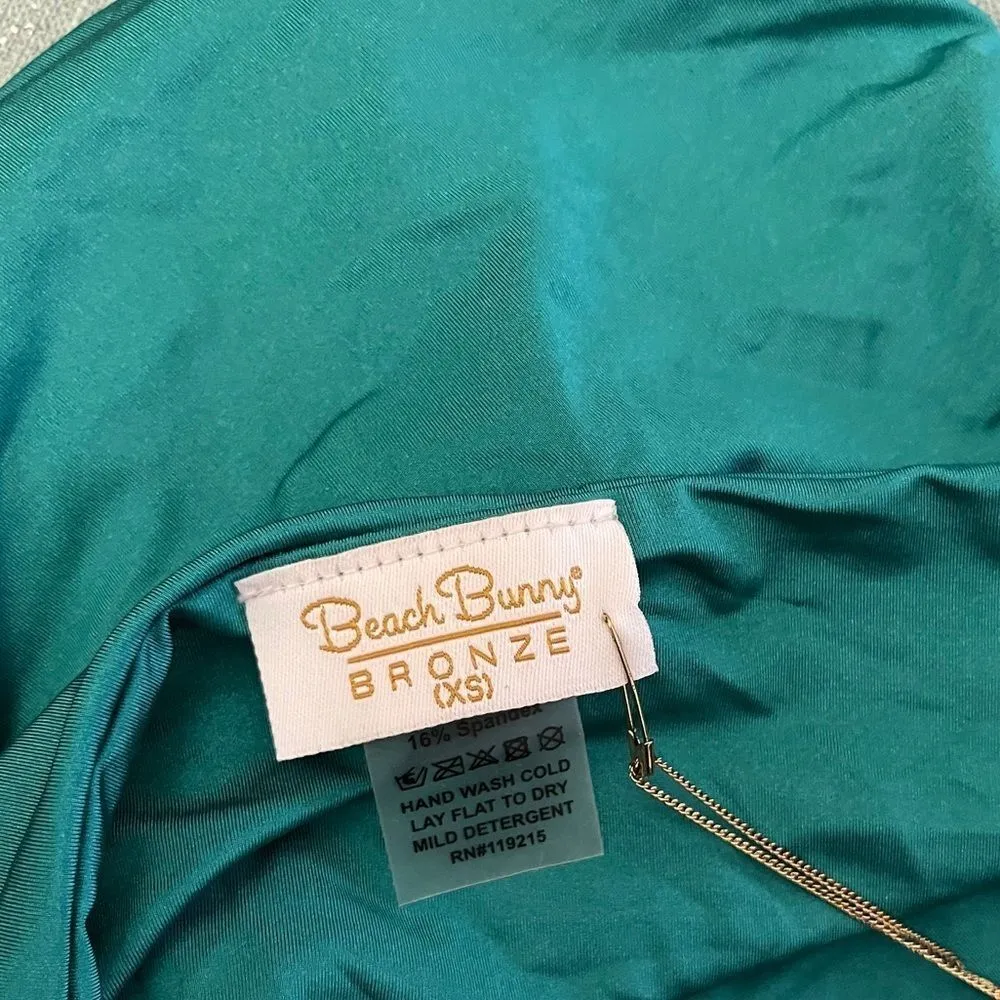 Beach Bunny For The Record Basic Bikini Bottom‎ Jade nwt - Image 5