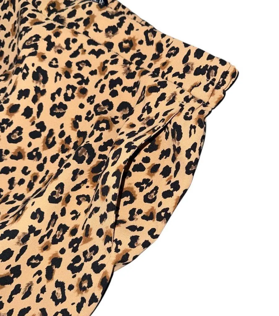 J.Crew Leopard Print Jamie Pant Women’s 4 Camel Brown Black Animal Print AW373 - Image 8