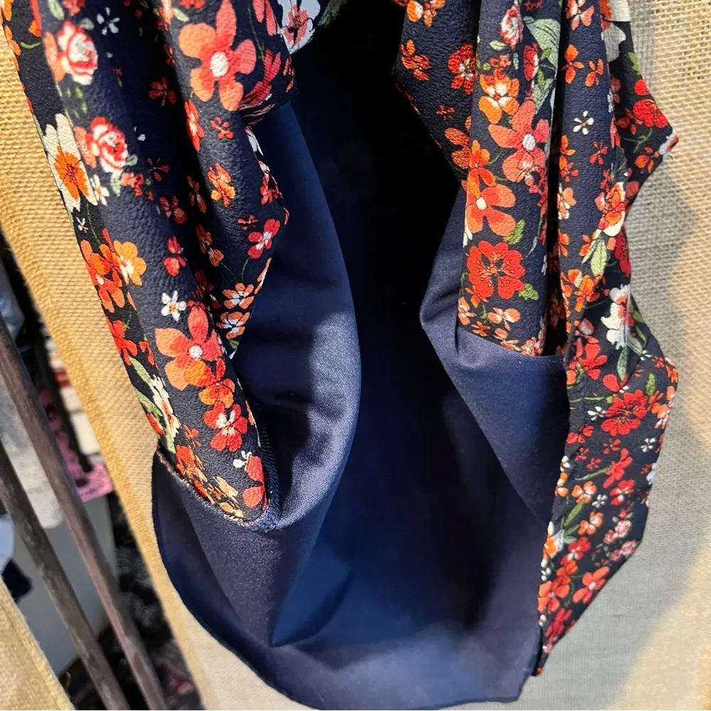 Blue Rain Floral Black and Red Camisole - Image 5