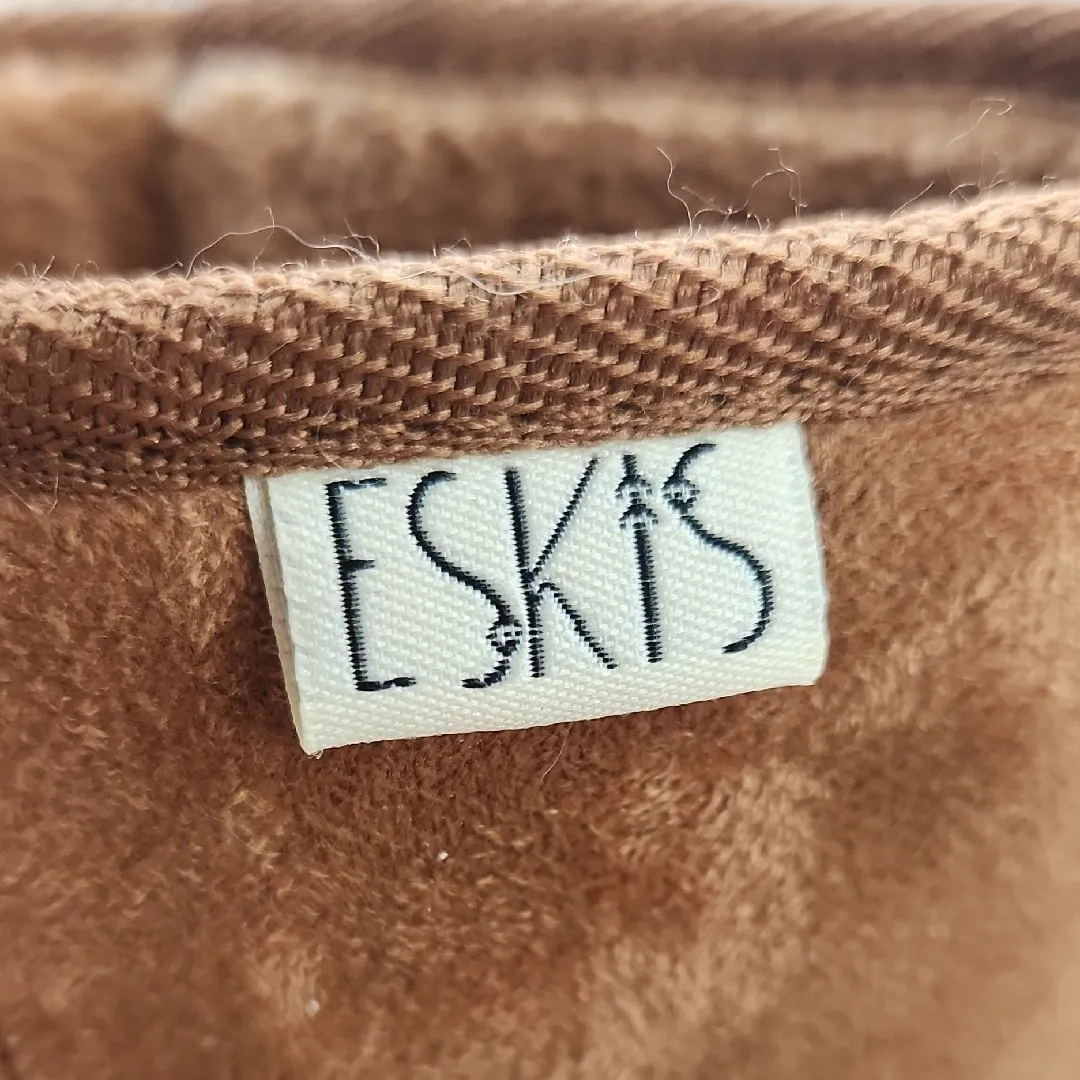 Eskis Faux Fur Lined Boots Brown 9 - Image 2