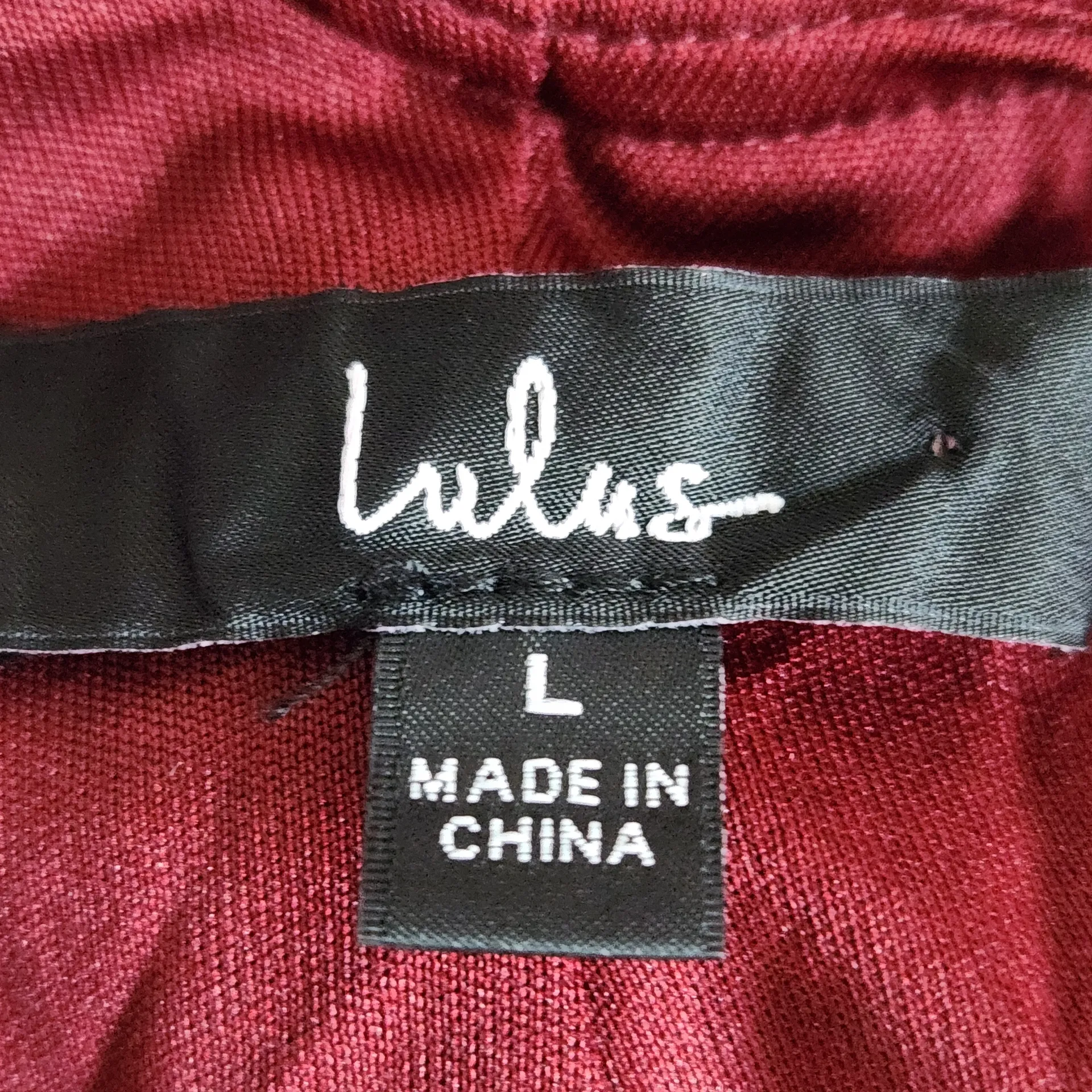 Lulus Burgundy Mermaid Maxi Dress with Knot Back Size Large Wedding Guest Dress - Image 8