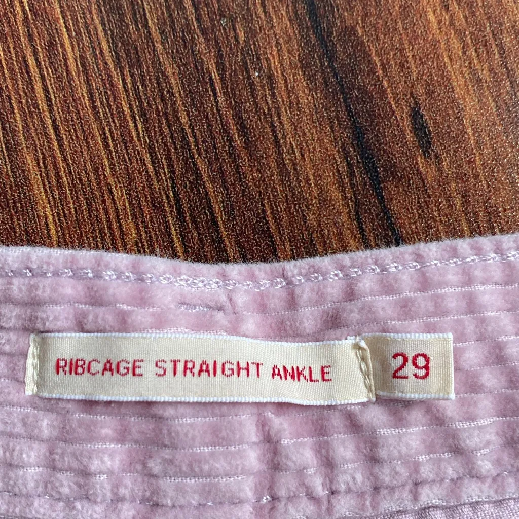 Levi’s Ribcage Straight Ankle Premium 100% Cotton Soft Loose Corduroy Pants - Image 5