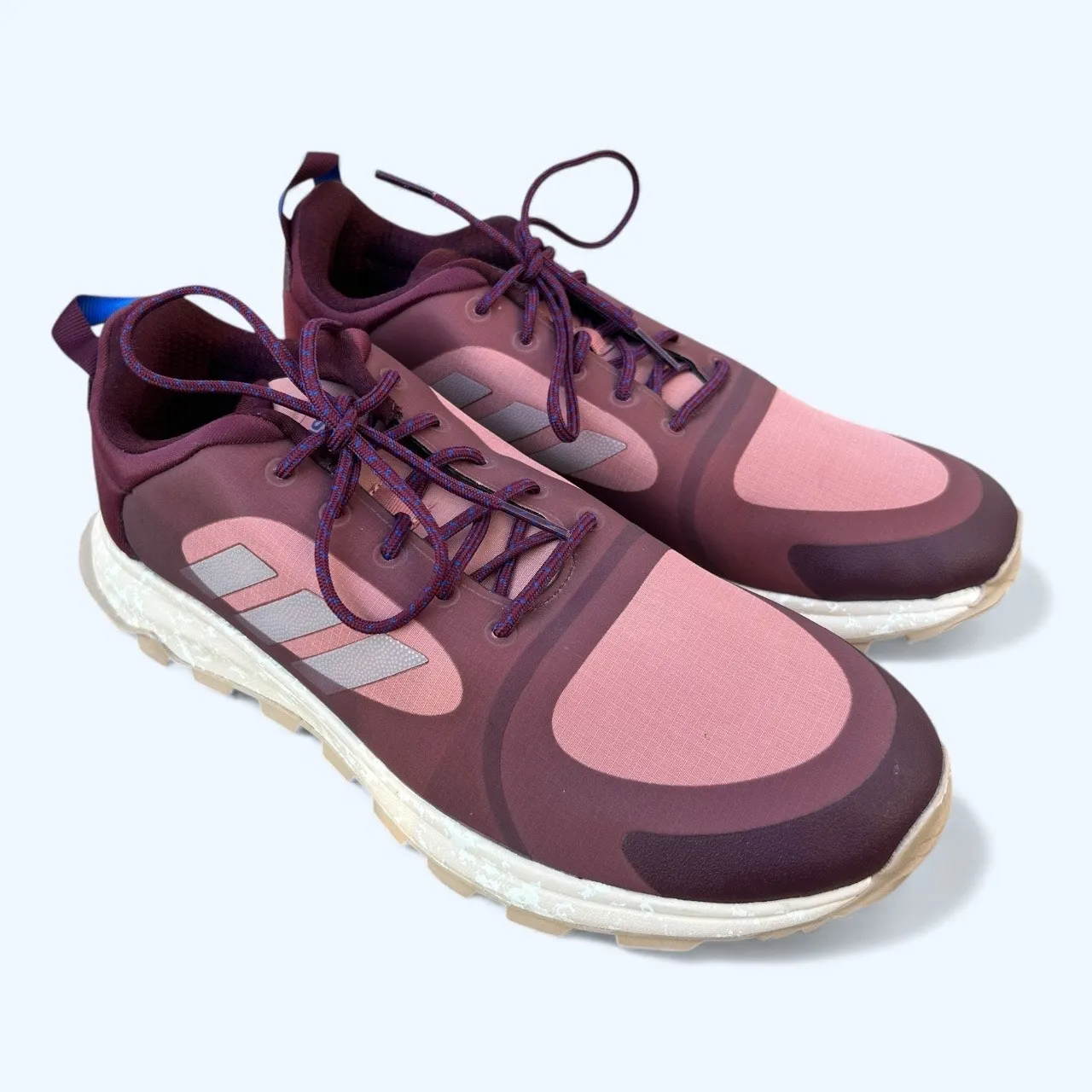 Adidas Response Trail X Running Shoes Sneakers Maroon Raw Pink Linen Women's 9.5 - Image 4
