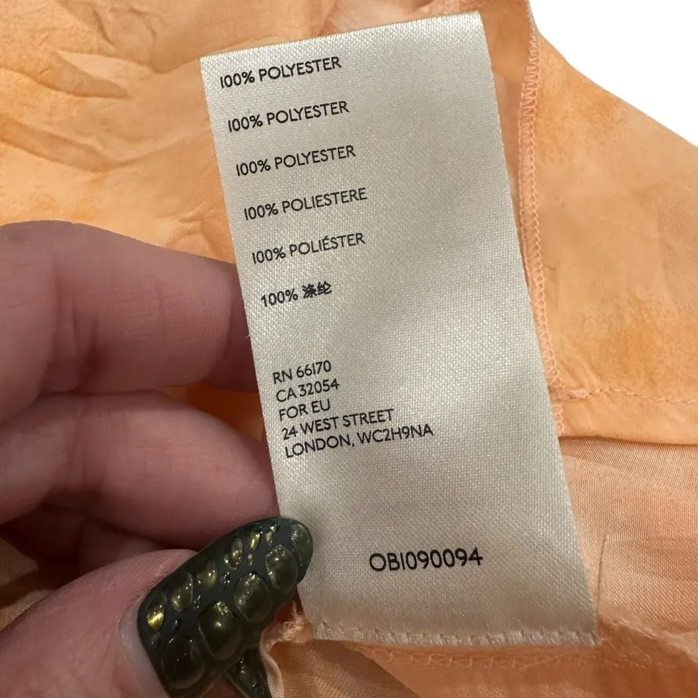 Free People Women's Martine Flirt Tie Dye Skirt in Peach Combo - Image 9