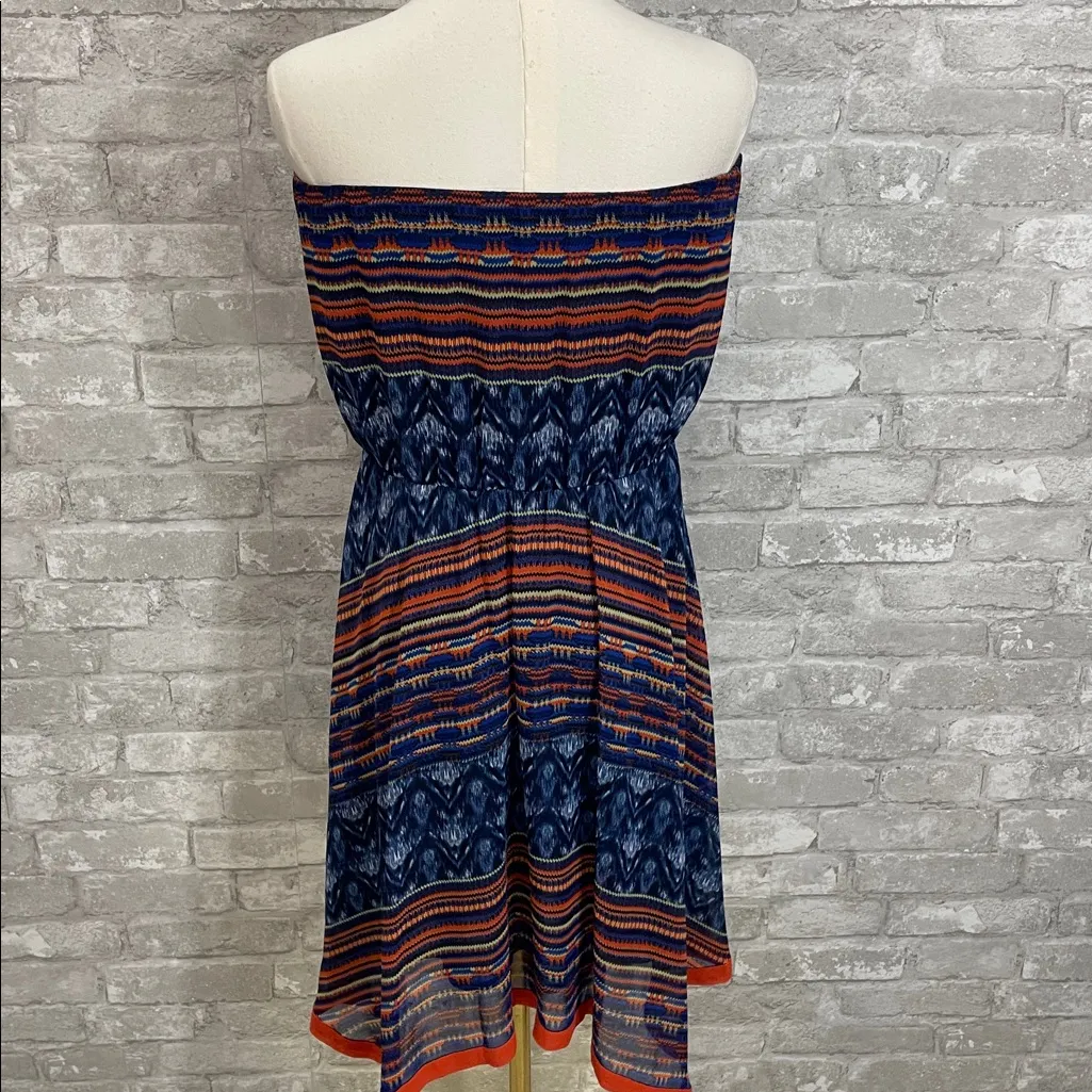 Anthropologie Maeve Urcos Boho Strapless Handkerchief Hem Dress - Image 4