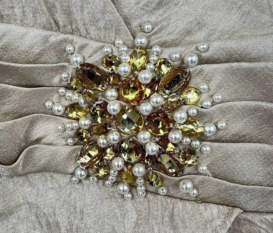 Jessica Howard plus size gold shimmery layered sleeveless party dress size 14 - Image 5