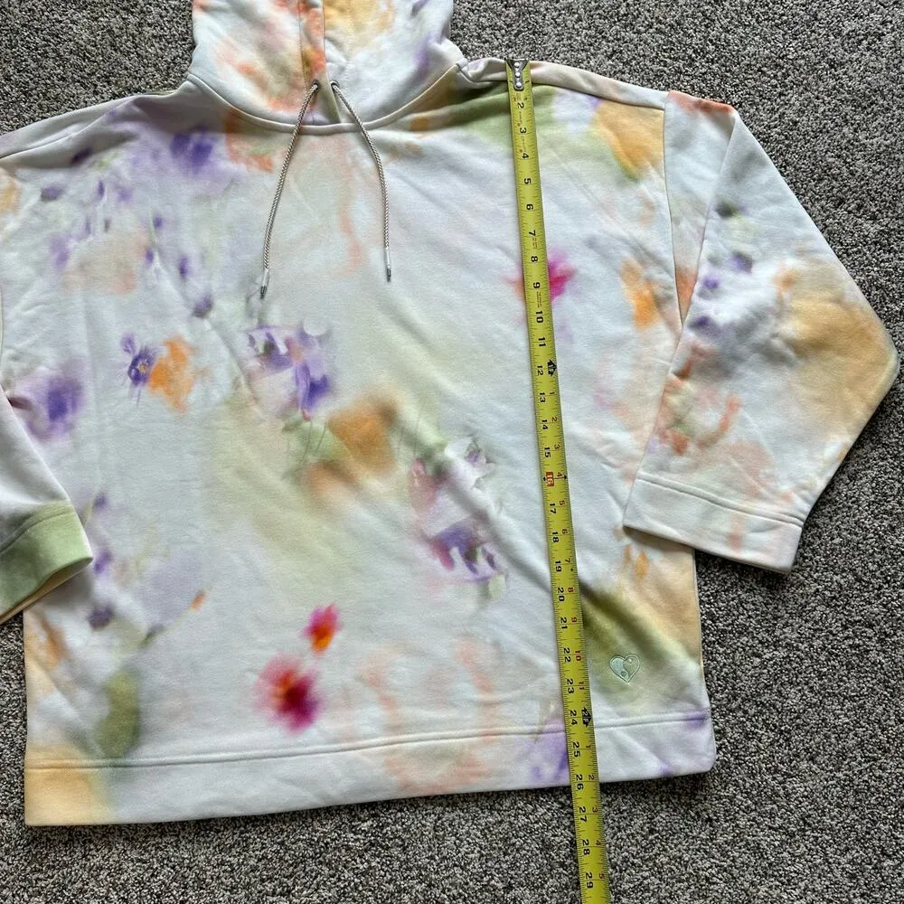 Wildflower cream tie-dye hooded sweatshirt size M - Image 10